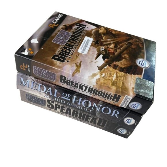 Lot of 3 Medal of Honor Allied Assault u PC Game Software Complete in Boxes - Picture 12 of 13